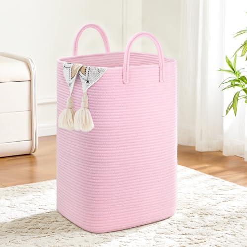 Artfeel Laundry Basket, Woven Cotton Rope Laundry Hamper, 60L Versatile Storage by Artfeel