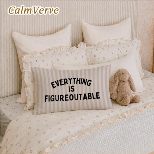Everything is Figureoutable Inspirational 12x20 Pillow Cover, Positive - Image 6