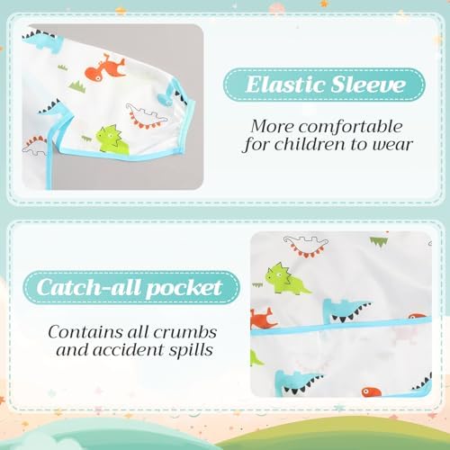 Tarpop Long Sleeve Bibs, Infant Smocks Bulk - Image 6