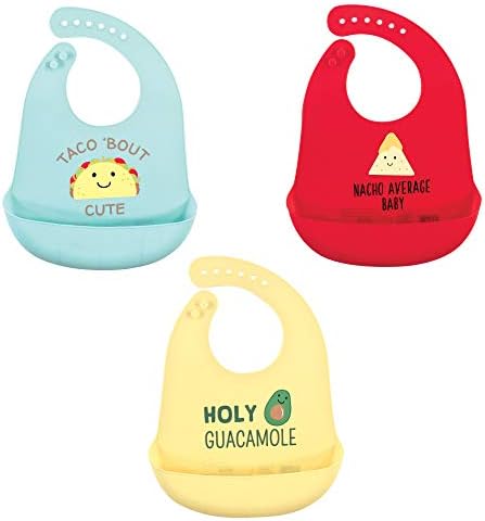 Hudson Baby Unisex Baby Silicone Bibs, One Size by HudsonBaby