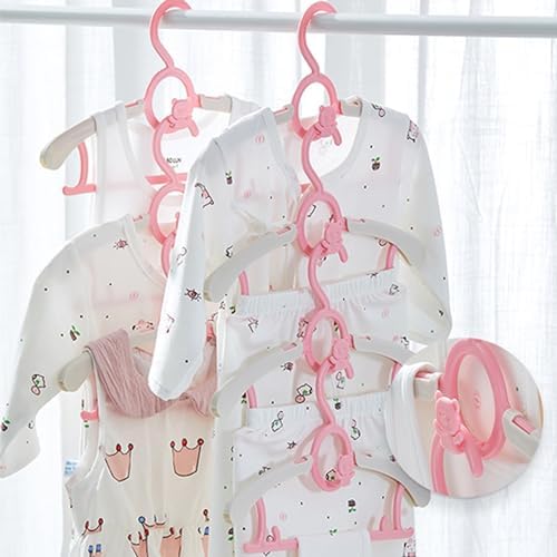 Baby Clothes Hangers 20 Pack, Plastic Kids Hangers Space Saving - Image 2
