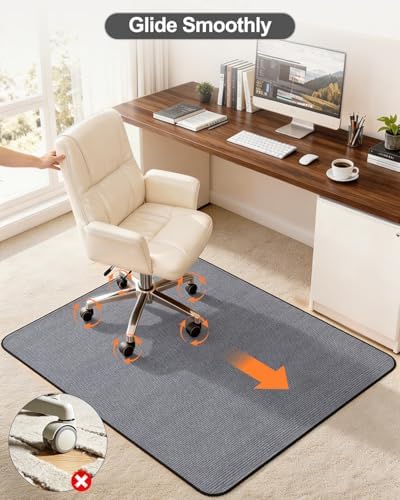 Blvornl Corduroy Office Chair Mat - Image 5