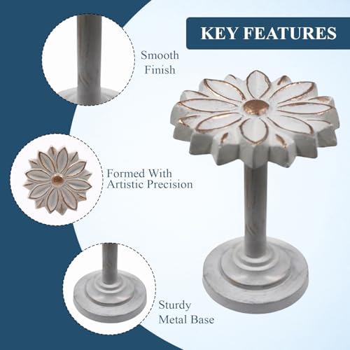The Metal Magician Wall Mounted Floral Curtain Holdbacks - Image 4