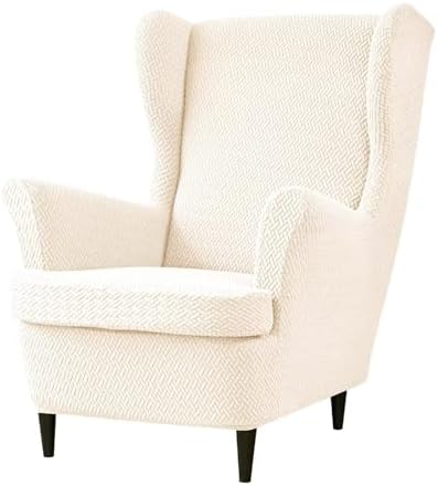 NILUOH Wingback Chair Covers 2-Piece, Armchair Slipcovers by NILUOH