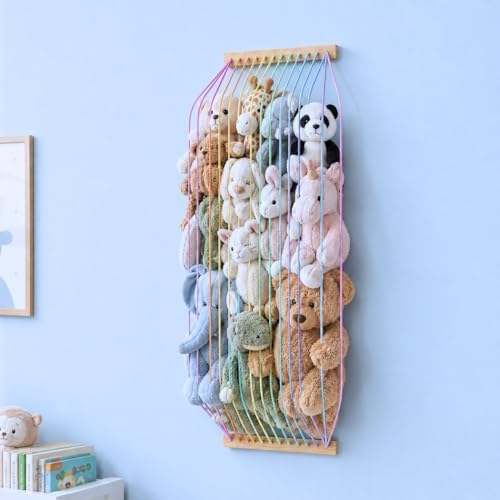Stuffed Animal Storage Wood Soft Toy Organizer by VOMELON