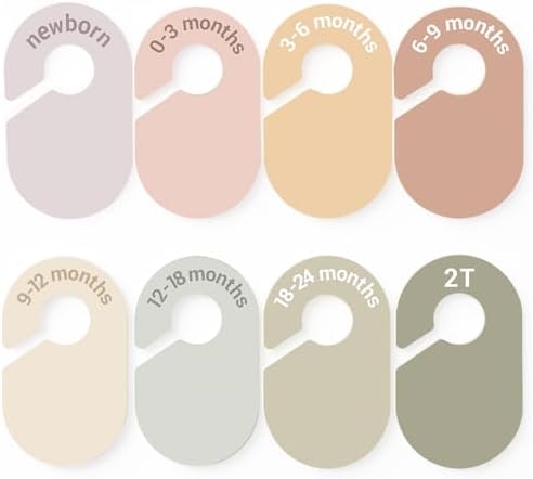 7 Pcs Baby Closet Size Dividers by SCHOLOX