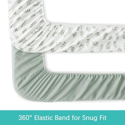 4-Pack Fitted Mini Crib Sheets for Boys and Girls - Image 4