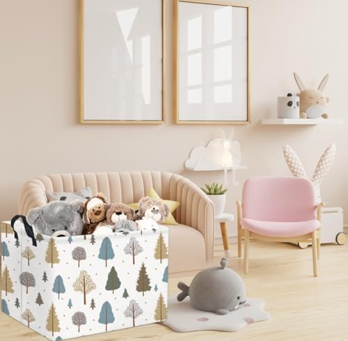 Rectangular Kids Storage Bin Gift & Baby Organizer Shelf Book Basket Room Decor - Image 3