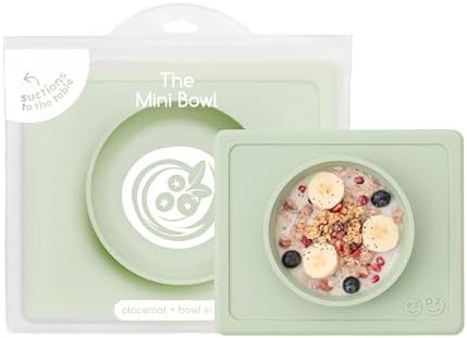 ezpz Mini Bowl - 12 Months+ - 100% Silicone Suction Placemat + Bowl by ezpz