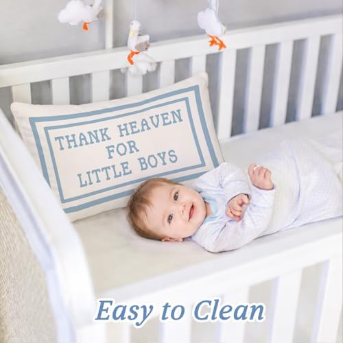 Thank Heaven for Little Boys 12x20 Pillow Cover - Image 3