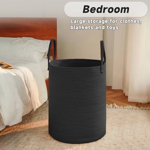 JMvicyroam 60L Cotton Rope Laundry Basket Hamper - Image 4