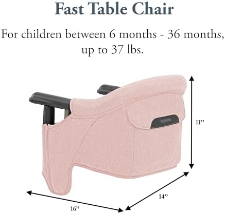 Inglesina Fast Table Chair, Powder Pink - Image 3