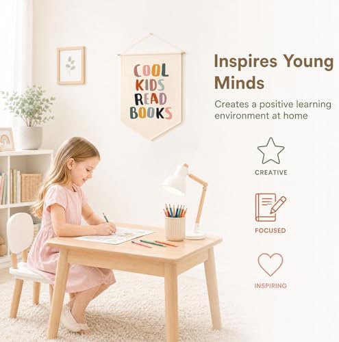 Reading Banner for Classroom Wall Decor, Cool Kids Read Books Sign, Book Nook - Image 5