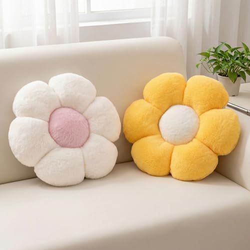 2 Pcs Flower Floor Pillow for Girls by Jznexdhomedecorations