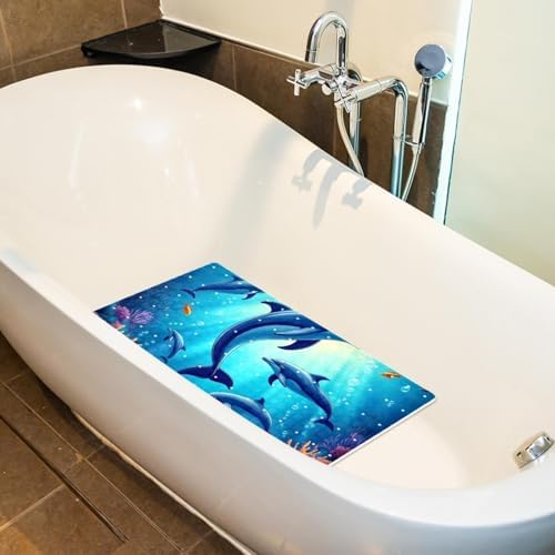 Shower Mat Bathtub Mat, 26.8x15.1 inch, Non-Slip Bath Mat - Image 5