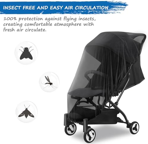 Baby Mosquito Net for Stroller, Reusable Bug Net and Mesh Protection - Image 6