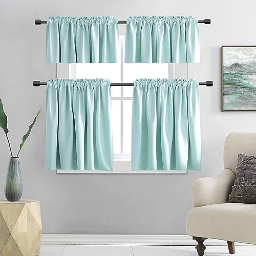 DONREN 12 Inch Length Blackout Window Valances - Image 6