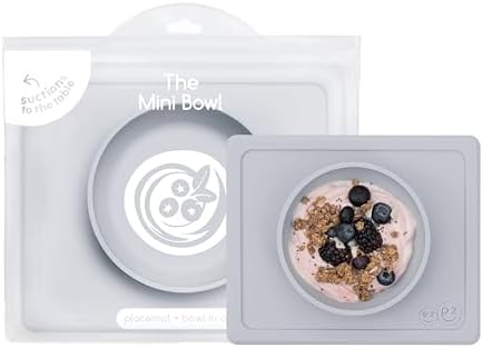 ezpz Mini Bowl - 12 Months+ - 100% Silicone Suction Placemat + Bowl by ezpz