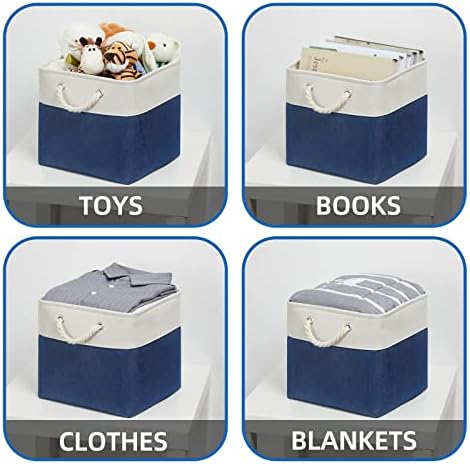 Temary Storage Baskets for Shelves 13x13 Baskets for Gifts Empty, 4 Pack Shelf - Image 4