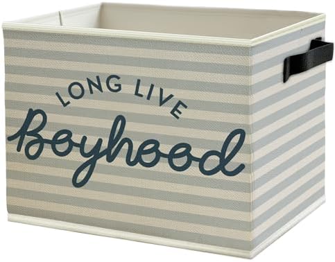 Long Live Boyhood Boys Storage Bins Box by Unknown