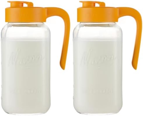 Mason Jar Pitcher, Glass Pitcher by spreccio
