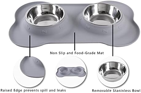 Hubulk Pet Dog Bowls 2 Stainless Steel Dog Bowl - Image 3