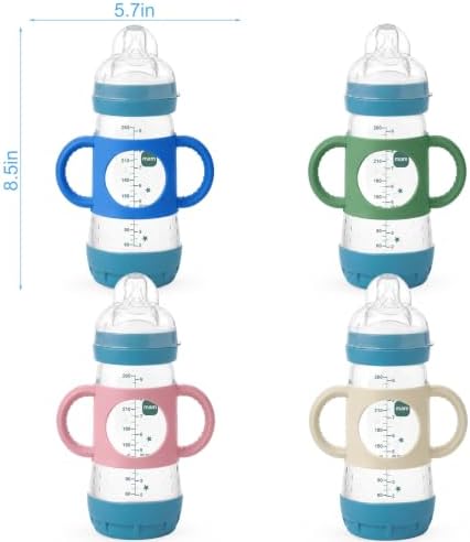 BUSOHA 2 Pack Silicone Sleeves for MAM Silicone Baby Bottle - Image 2