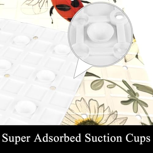 Non Slip Shower Mat Bathtub Mat 15.1x26.8 Inch, Quick Dry Bath Mat - Image 3