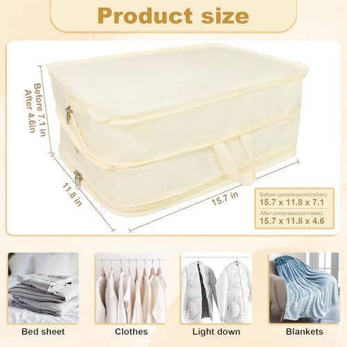 Packing Cubes for Travel Packing Organizers Compression Travel Cubes - Image 3