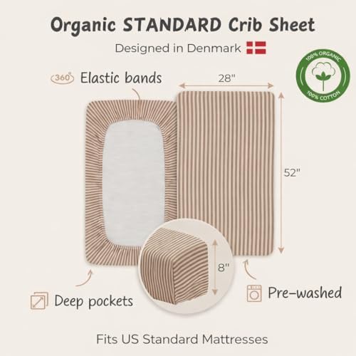 Crib Sheets, 100% Organic Cotton Muslin - Image 5