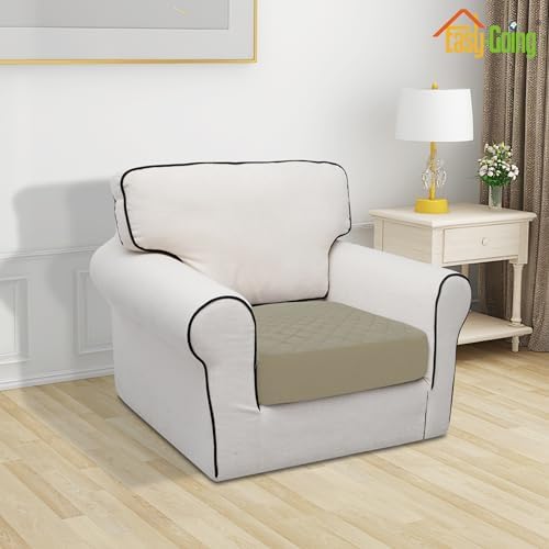 Easy-Going Waterproof Cushion Covers Set, Quilted Stretch 1-Piece Sofa Seat - Image 2