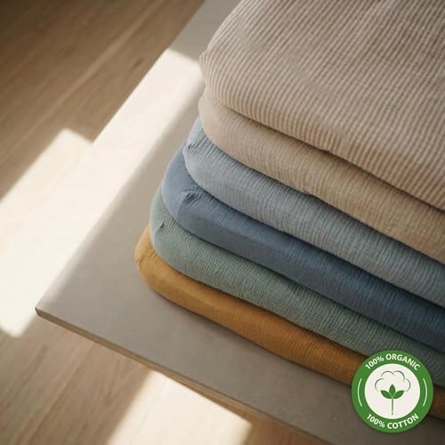 Crib Sheets, 100% Organic Cotton Muslin - Image 2