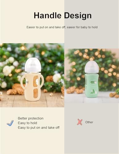 2-Pack Silicone Sleeves for Philips Avent Glass Bottles 4 & 8 oz - Image 3