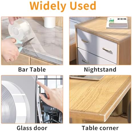 Clear Soft Corner Protectors for Furniture Strip, 0.8in x 9.84FT, Sharp Edge & - Image 6