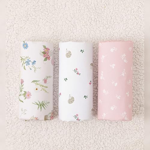 PHF 3 Pack Soft Floral & Animal Crib Sheets Fitted, Comfy Breathable Baby Sheets - Image 7