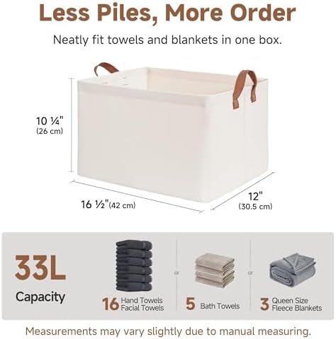 StorageWorks Storage Basket for Shelves, Storage Bins - Image 3