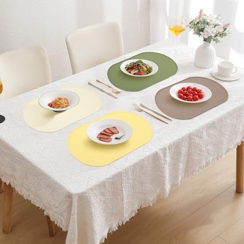 Silicone Placemat Set of 4, Heat Resistant Placemats - Image 2