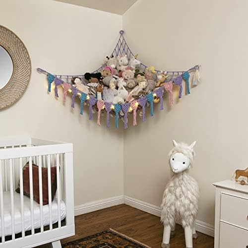 Abby Baby Extra Large Stuffed Animal Storage Hammock Corner - Image 3
