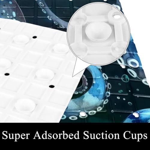 Shower Mat Bathtub Mat, 26.8x15.1 inch, Non-Slip Bath Mat - Image 3