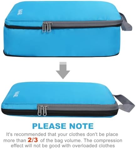 BAGAIL 4 Set/6 Set/8 Set Compression Packing Cubes Travel Accessories - Image 3