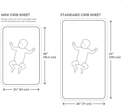 mushie Extra Soft Muslin Fitted MINI Crib Sheet | 24"x 38" - Image 4