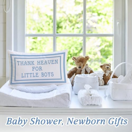 Thank Heaven for Little Boys 12x20 Pillow Cover - Image 4