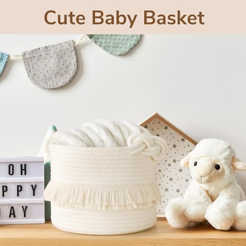 CherryNow Small Woven Rope Baby Basket - Image 3