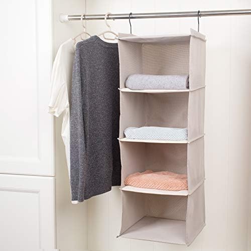 Hanging Closet Organizer 4-Tier, Oxford Wardrobe Storage - Image 5