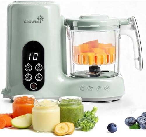 Grownsy Baby Food Maker, Steamer & Blender Baby Food Processor by GROWNSY