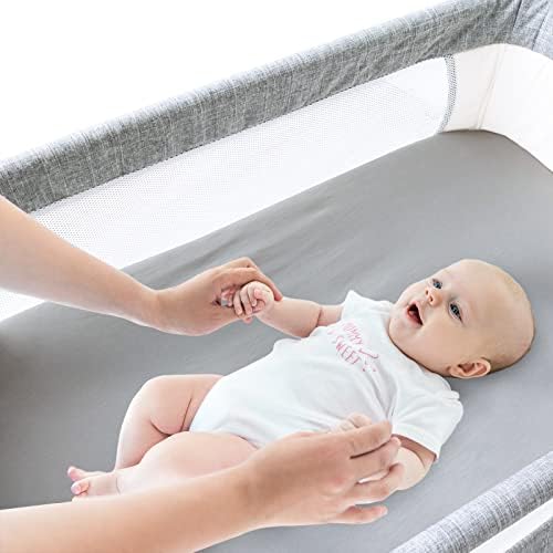Bassinet Sheets for SNOO Smart Sleeper Baby Bassinet, 100% Cotton, 2 Pack - Image 5