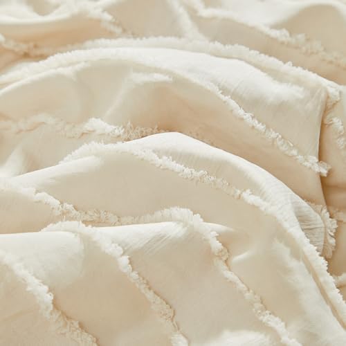 3 Pieces Tufted Stripes Crib Bedding Set - Image 5
