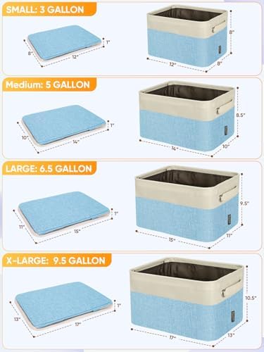 BALEINE 2 Pack Fabric Closet Storage Bins - Image 2