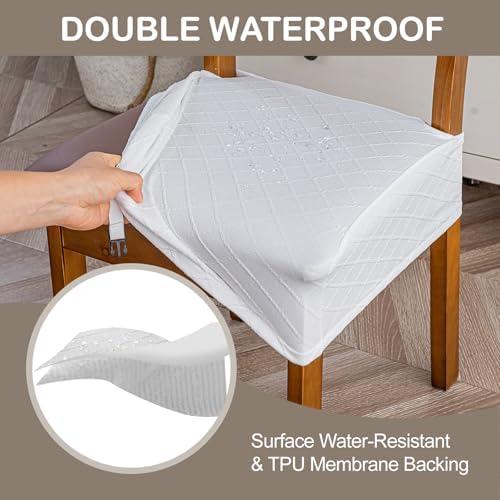 Genina Waterproof Chair Covers for Dining Room - Image 2