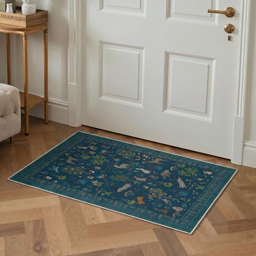 BESBLEE 2X8 Washable Kitchen Runner Rug, Animal Non Slip - Image 3